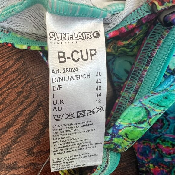 NWT Sunflair Tankini Swim set with Jewel Bold print Size 10 Medium - Picture 7 of 8